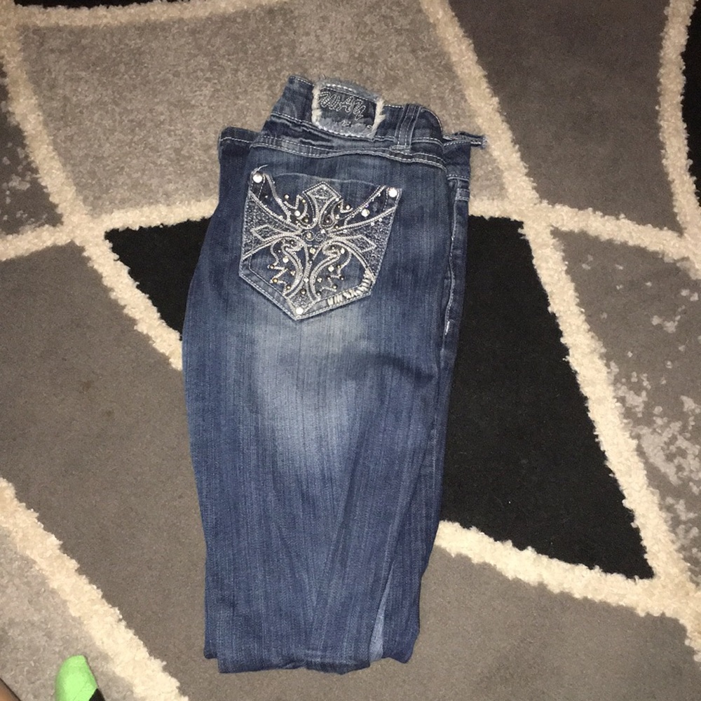 Size 7 boot cut way jeans